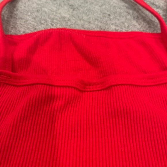 TNA Vibrant Red Ribbed Top - Picture 5 of 7